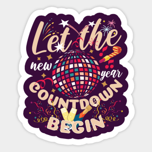 New Year Countdown Celebrations Begins Sticker